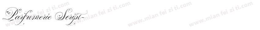 Parfumerie Script字体转换